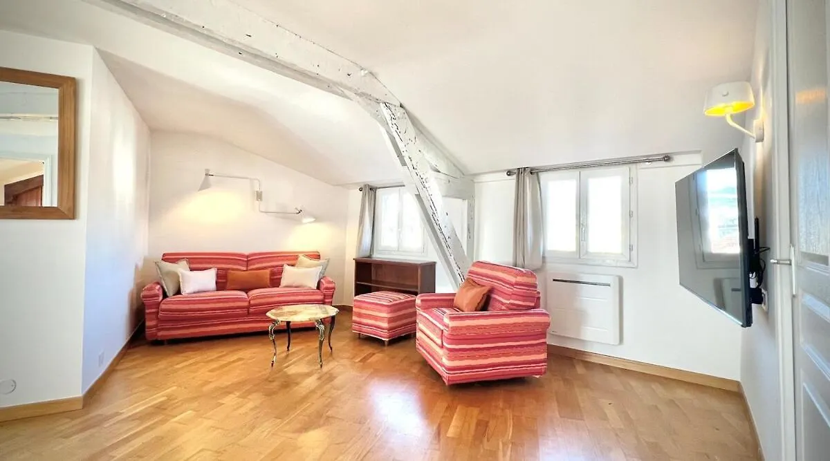 Charming Peaceful Haven In The Golden Square, Air-Conditioned Nizza Apartman